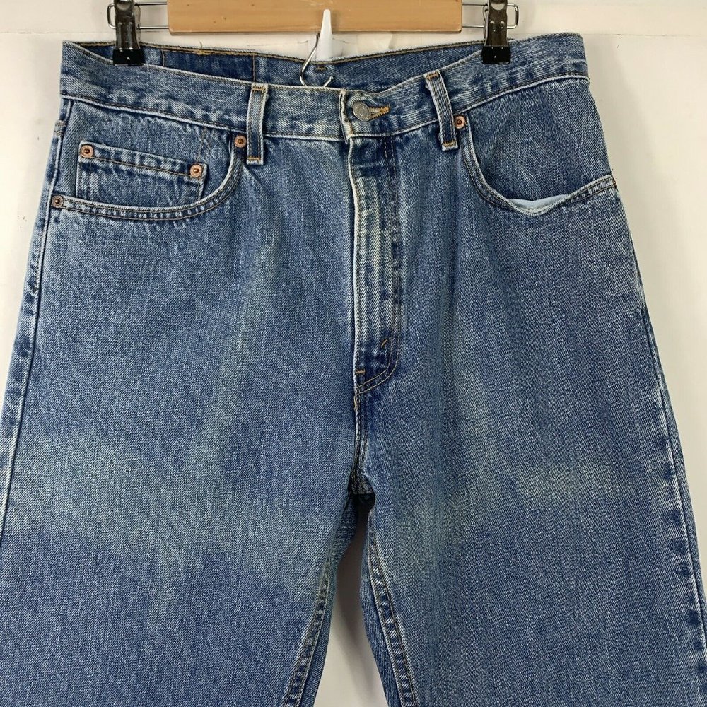 Vtg Levis 505 Red Tab USA Jeans Men Sz 34x36 - Picture 2 of 10